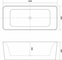 Aquatek Акриловая ванна Квадро 180х80 – фотография-3